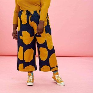 Lucy & Yak Chuck Cotton Culotte in Abstract NWT